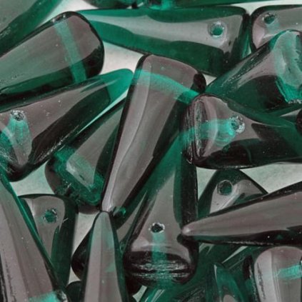 Korálik mačknaý SPIKE 17 / 7mm emerald