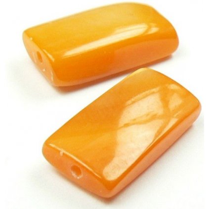 Korálik perleť obdĺžnik oranžová