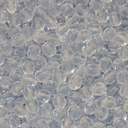 Korálky brúsené 4mm azuro (50ks)