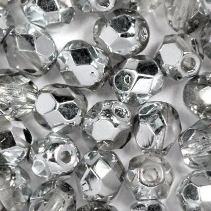 Korálky brúsené 5mm crystal CAL (50ks)