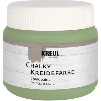 Kriedová farba KREUL Chalky Paint zamatová olivová