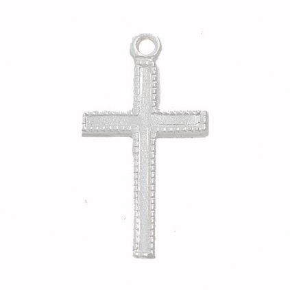 Krížik 17 / 10mm Ag + clear