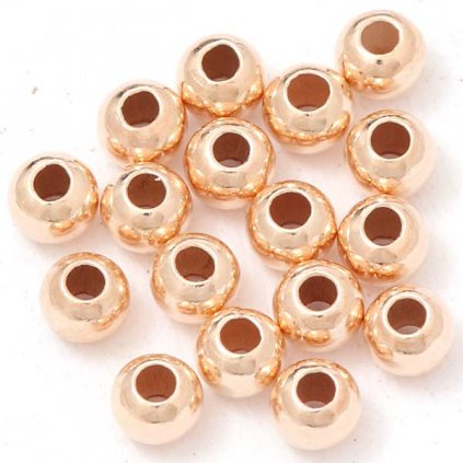 Guľôčka 2,5 mm Ag925 0,03 g rose gold