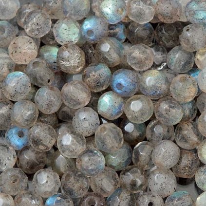 Labradorit brúsený 4mm (1ks)