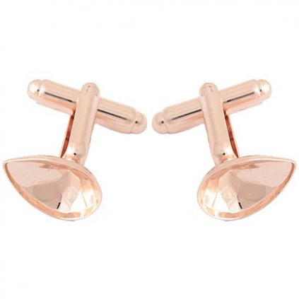 Manžetový gombík Pear 14mm rose gold