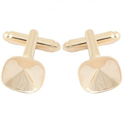 Manžetový gombík Square12mm gold plating 24kt