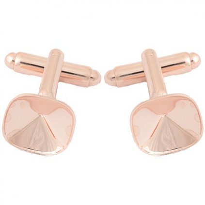 Manžetový gombík Square12mm rose gold