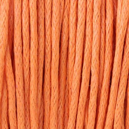 Bavlnená šnúra voskovaná oranžová