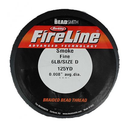 BEAD SMITH®FIRE LINE 6LB/D niť Černá