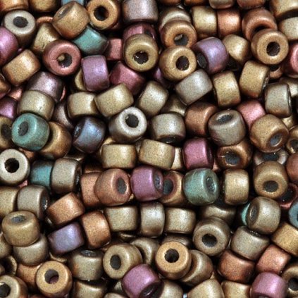 MATUBO Kruh 8/0 Kovový bronzový Iris Matte