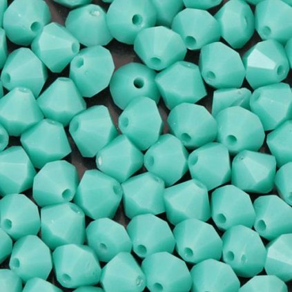 MC perle slniečko 4mm tyrkysová (10ks)