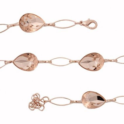 Náramok Pear 4x14mm rose gold