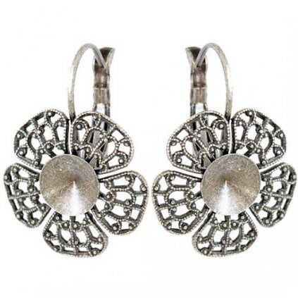 Náušnice Filigrán Rivoli 8mm staré striebro