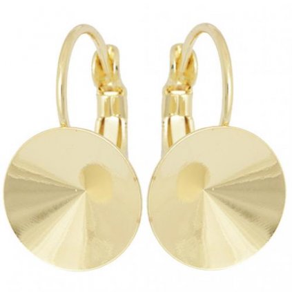 Náušnice KIDS Dome 12mm gold plating 24kt