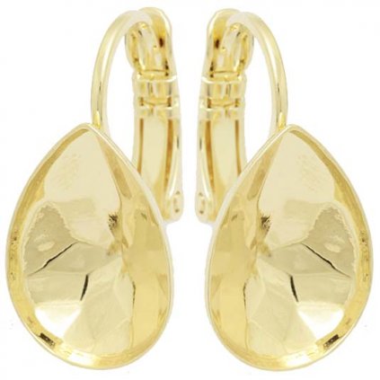 Náušnice KIDS Pear 14mm gold plating 24kt