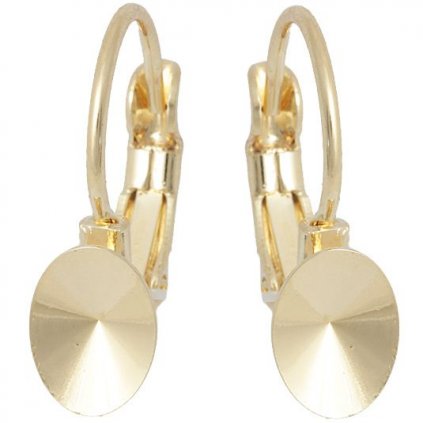 Náušnice KIDS Rivoli OVAL 8/6mm gold plating 24kt