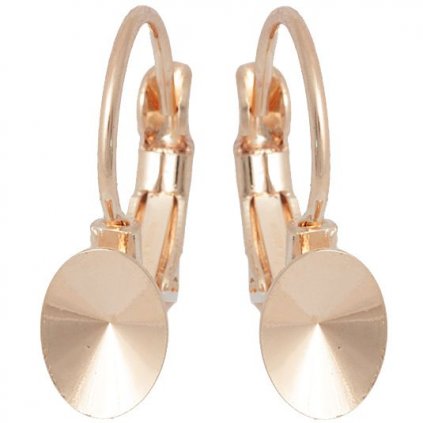 Náušnice KIDS Rivoli OVAL 8/6mm rose gold