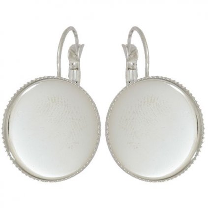Náušnice Kruh miligrán 18mm platina