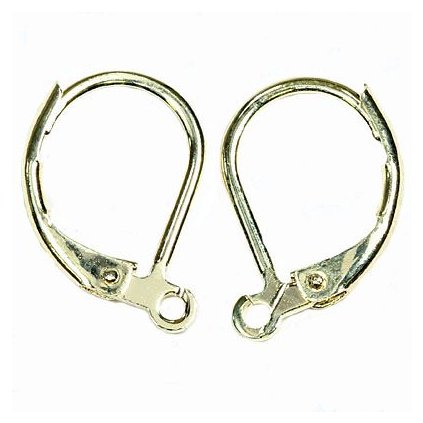 Náušnicové háčik zatvárací s očkom GP24kt