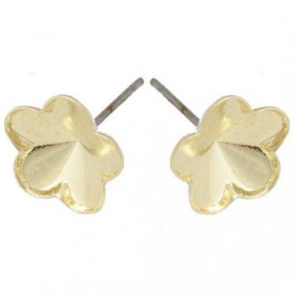 Náušnicový trn Flower 10mm gold plating 24kt