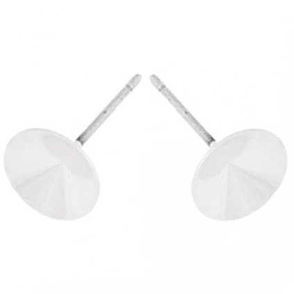 Náušnicový trn Rivoli 10mm ag+clear