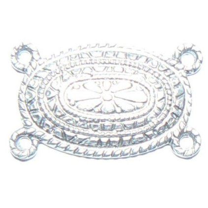 Ozdobné ramienko oválik staré striebro