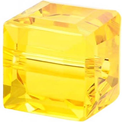 Preciosa MC Cube 4mm Light Topaz