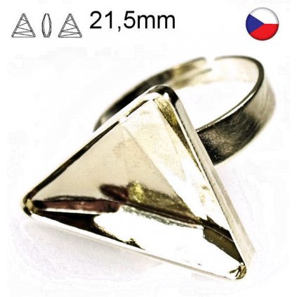 Prsten Delta 4717 15,5 mm zlaté pokovovanie 24kt