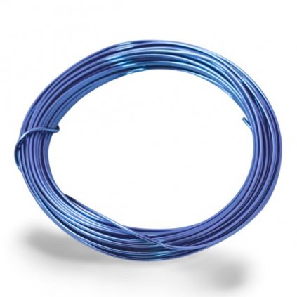 Dekorační drátek hliníkový 0,7mm/10m modrá