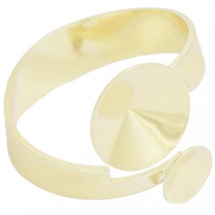 Prsten Rivoli 6 + 10mm zlaté pokovovanie 24kt