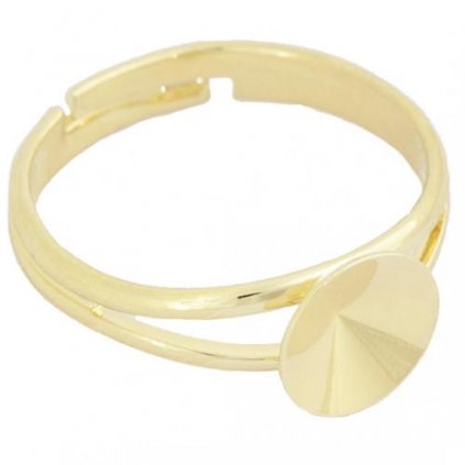 Prsten Rivoli 8mm zlaté pokovovanie 24kt