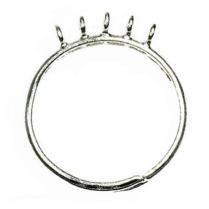 Prstýnkový komponentov UNI striebro