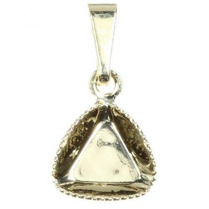 Prívesok nasmerovanej Cube 8mm gold plating 24kt