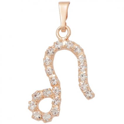 Prívesok znamenie Lev 20 / 15mm rose gold