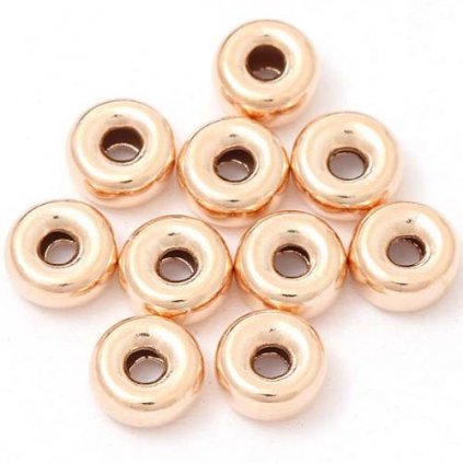 Rondelka 6mm Ag925 0.224g rose gold