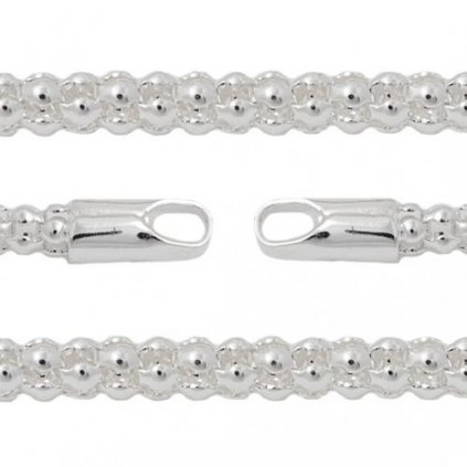 Retiazka na glassmetal beads