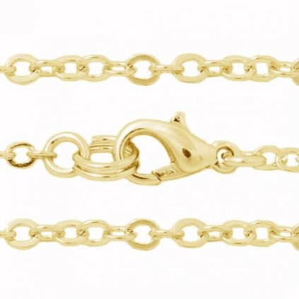 Retiazka sa záponkou 1,5mm GOLD PLATING 24kt