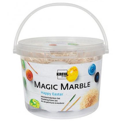 Sada mramorovacie farba Magic Marble veselé velikonoce