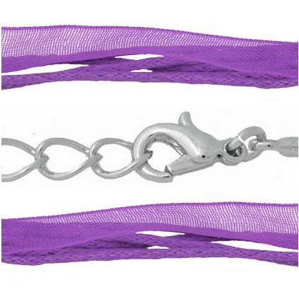 Stuha so zapínaním fialová