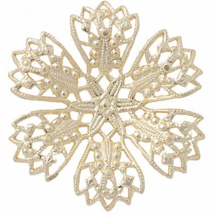 Filigrán KYTKA 24mm Gold Plating 24kt