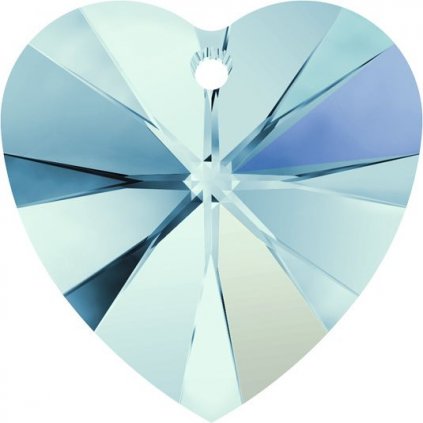 Swarovski® Crystals Heart 6228 10,3/10mm Aquamarine AB