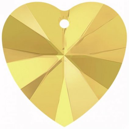 Swarovski® Crystals Heart 6228 14,4/14mm Metalic Sunshine