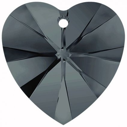 Swarovski® Crystals Heart 6228 18,3/17,5mm Graphite