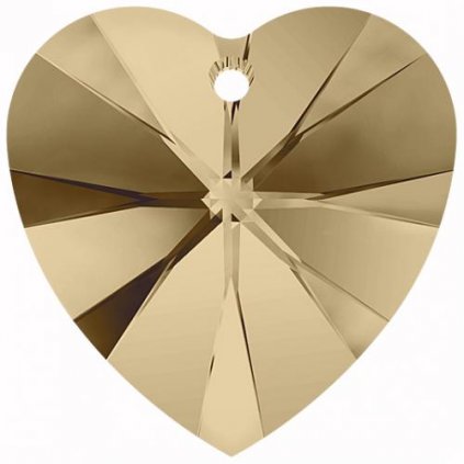 Swarovski® Crystals Heart 6228 18mm Golden Shadow