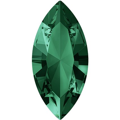 Swarovski® Crystals Navette 4228 10/5mm Emerald F