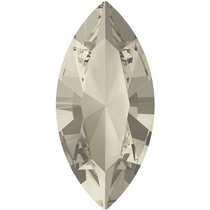 Swarovski® Crystals Navette 4228 10/5mm Silver Shade F