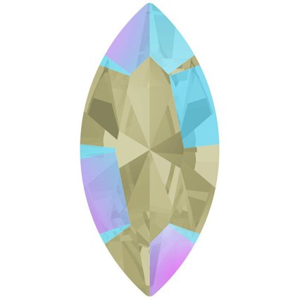 Swarovski® Crystals Navette 4228 15/7mm Black Diamond Shimmer F
