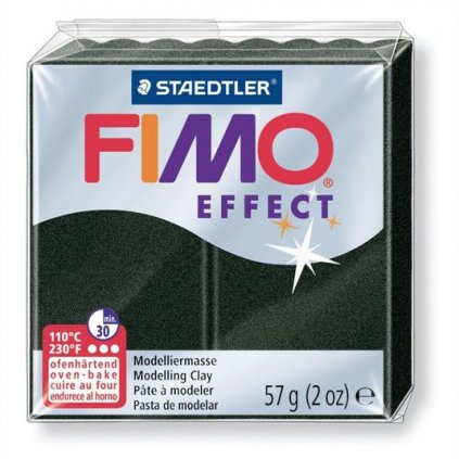 FIMO Effect 57g čierna perleťová (907)