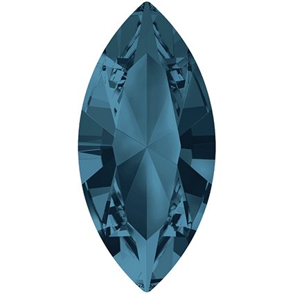 Swarovski® Crystals Navette 4228 8/4mm Indicolite F