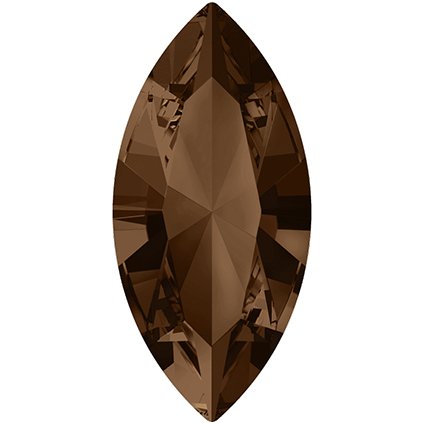 Swarovski® Crystals Navette 4228 8/4mm Smoked Topaz F